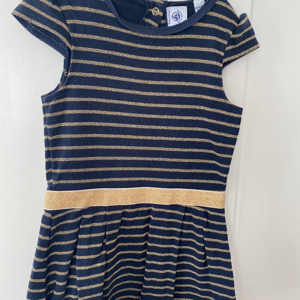 Petit Bateau girls striped dress